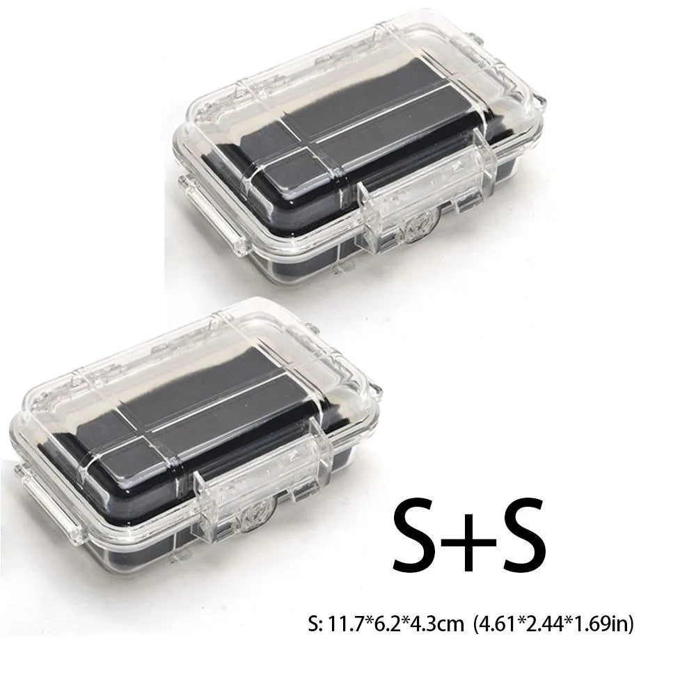 Waterproof Shockproof ABS Dry Box – Outdoor Storage Case S/M/L Waterproof Dry Box Axl S-S
