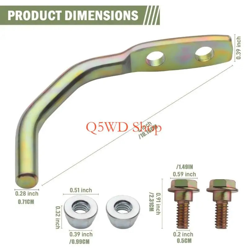 Mower Chute Mounting Rod Kit for 42 & 46 Inch Riding Mowers Mower Chute Parts Axl
