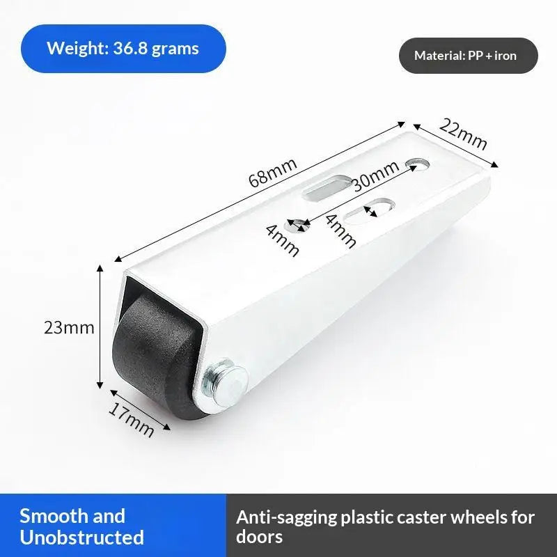2-Pack Sliding Door Roller Pulley – Silent Furniture Caster Wheel Furniture Roller Pulley Axl 2pcs