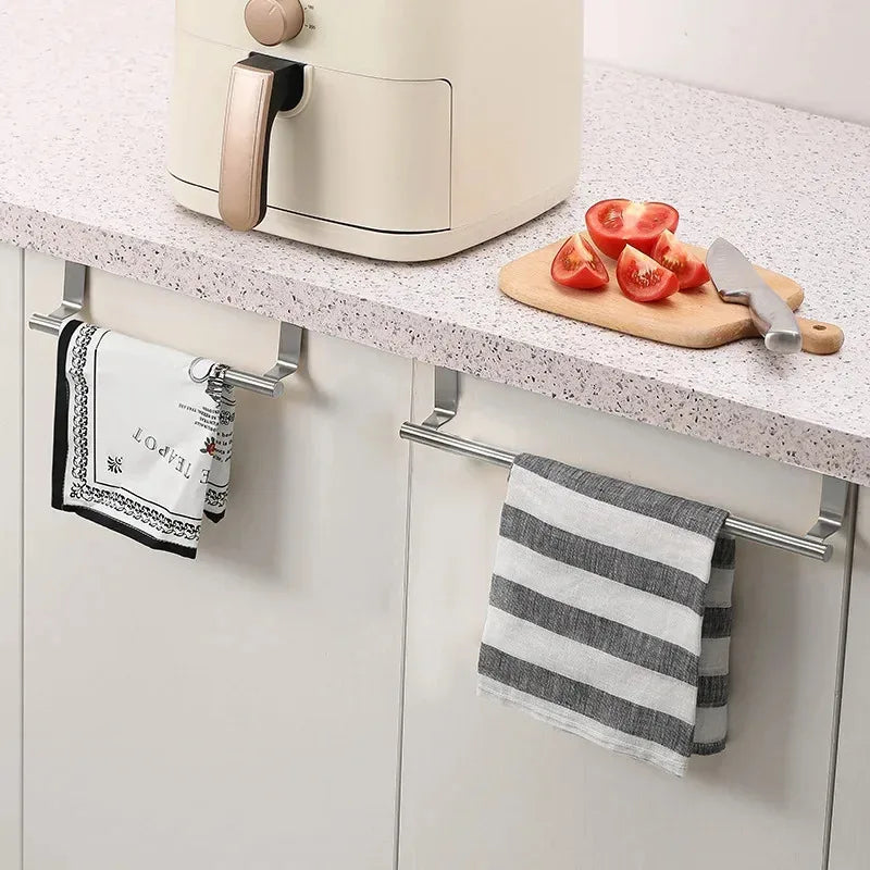 Over Door Towel Rack – Stainless Steel Hanging Bar Holder Over Door Towel Rack Axl