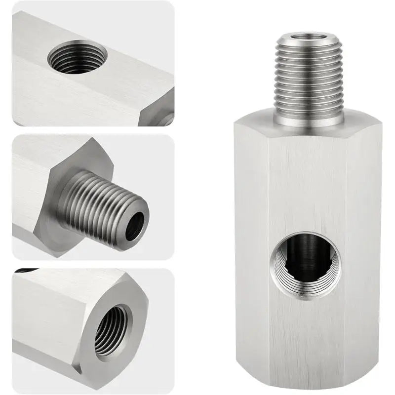Oil Pressure Sensor Tee Adapter 1/8" NPT to M10/M12/M14 Oil Sensor Tee Adapter Axl