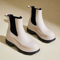 YBQJOO Women's Waterproof Rain Boots – Slip-On Ankle Boots Women's Rain Boots Axl Khaki 41