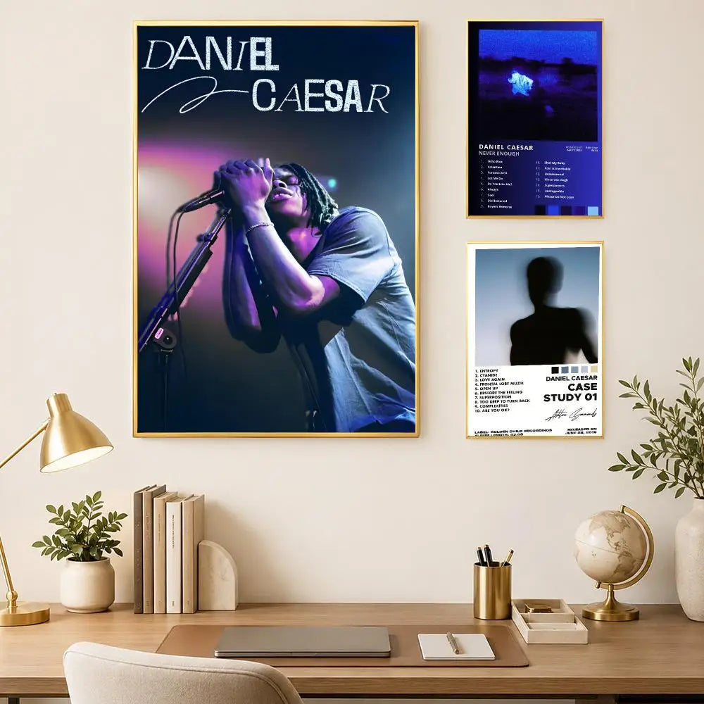 Daniel Caesar HD Self-Stick Wall Art Poster – Waterproof Decor Wall Art Poster Axl
