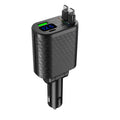4-in-1 Retractable Car Charger – Digital Display & Fast Charging Car Phone Charger Axl 1pcs
