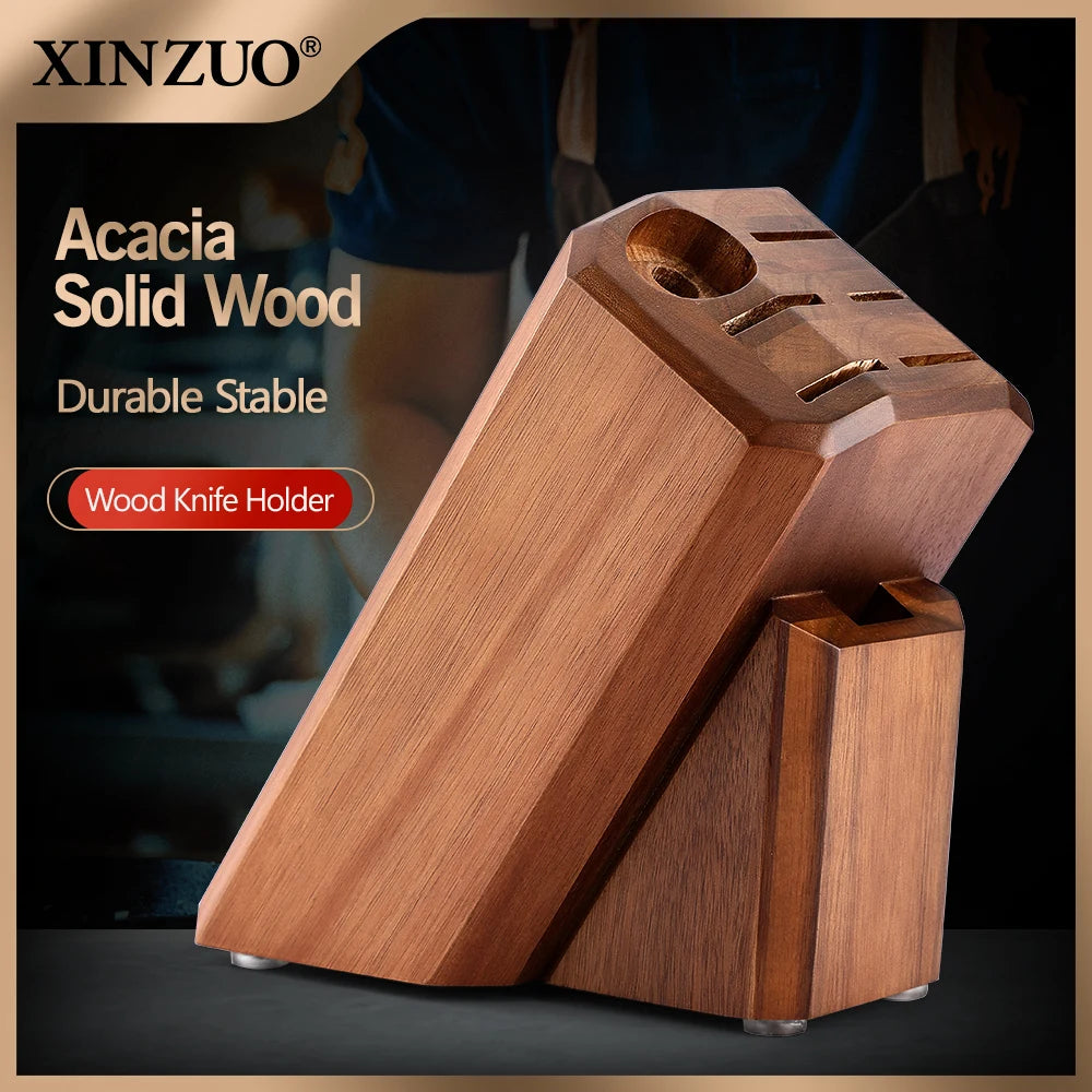 XINZUO 8-Slot Acacia Wood Knife Block – Kitchen Knife Holder Knife Block Axl Default Title