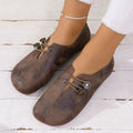 Women's Canvas Mary Jane Flats – Pointed Toe Casual Loafers Women's Flat Loafers Axl dark brown 39