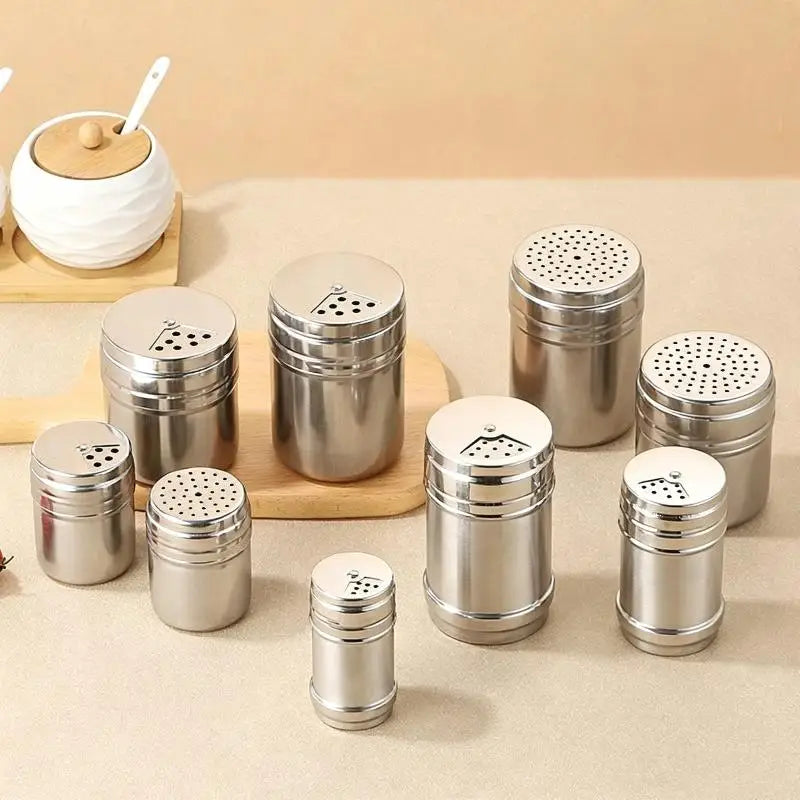 Stainless Steel Spice Shaker – Adjustable Holes & Rustproof Spice Shaker Axl