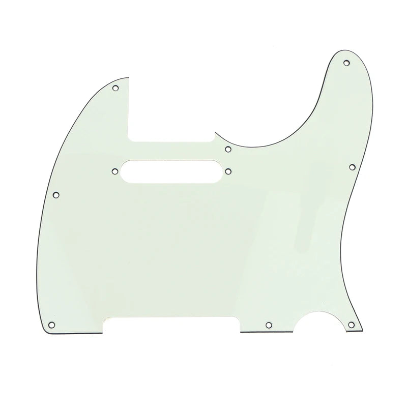 Telecaster Guitar Pickguard Scratch Plate 3-Ply with Screws Guitar Pickguard Axl Light green