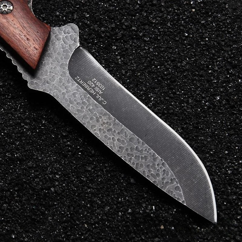 Tyrannosaurus Straight Knife – 5CR15MOV Fixed Blade 56HRC Fixed Blade Knife Axl