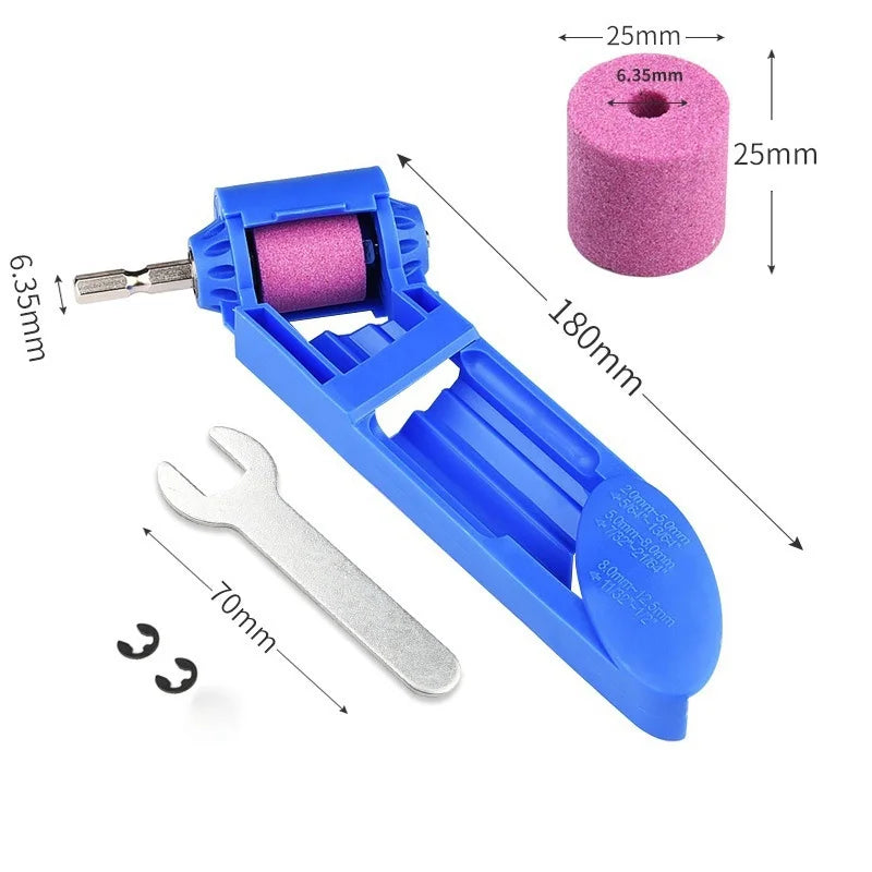 Portable Drill Bit Sharpener – Corundum Grinding Wheel 2–12.5mm Drill Bit Sharpener Axl