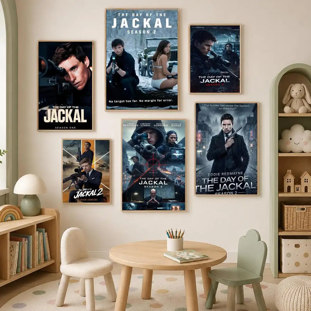 Day of the Jackal TV Poster – Self-Stick HD Waterproof Wall Art Wall Art Poster Axl