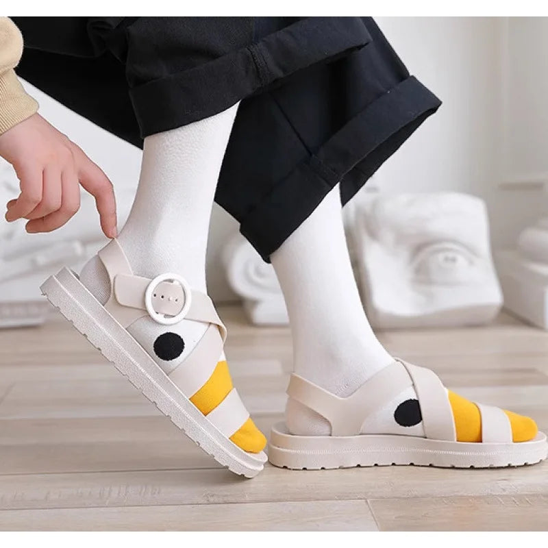 Cartoon Goose Women's Crew Socks – Cute Funny Casual Novelty Crew Socks Axl