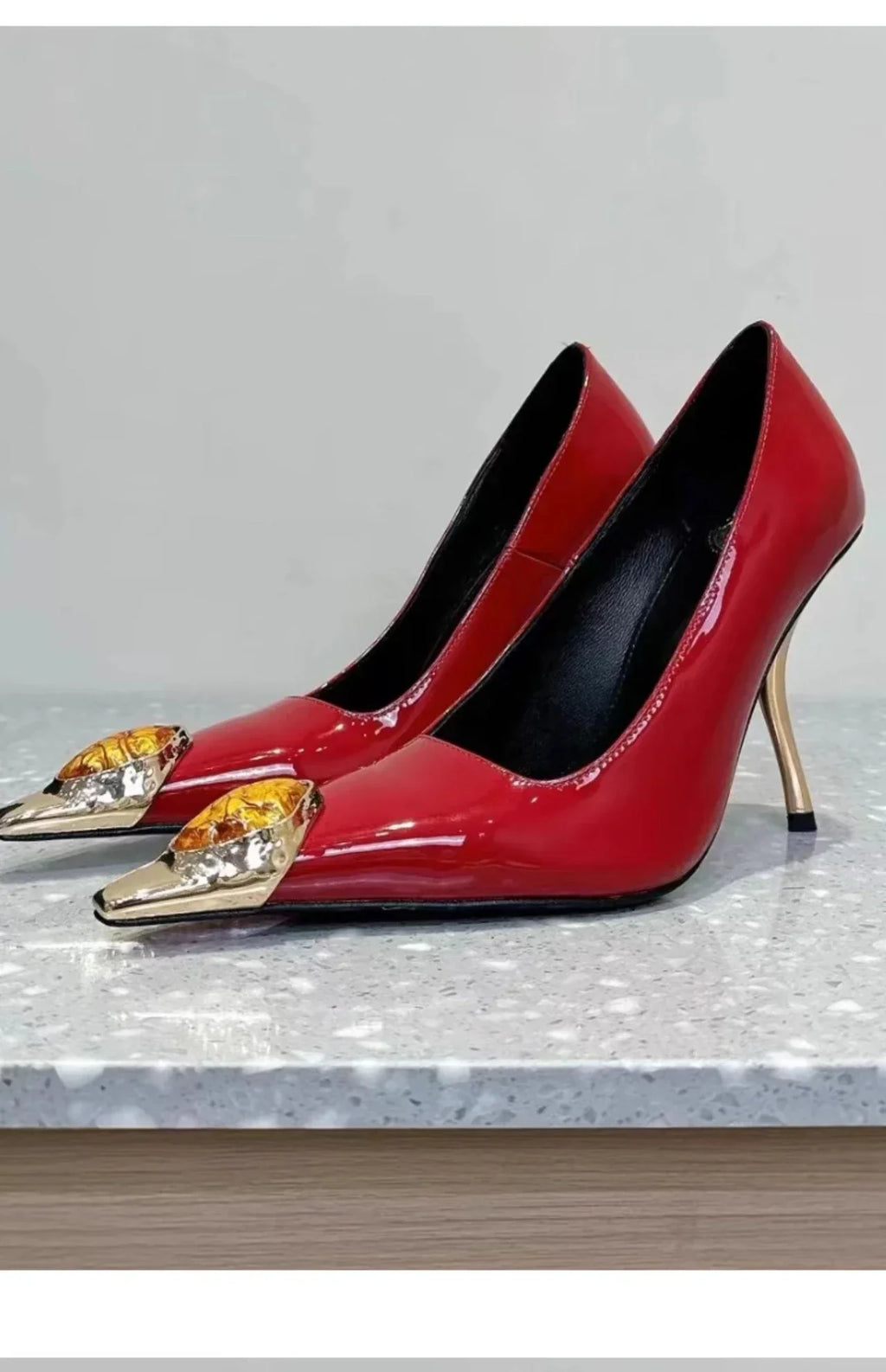 Women's Jewel High Heel Pumps – Luxury Party Shoes Pointed Toe High Heel Pumps Axl