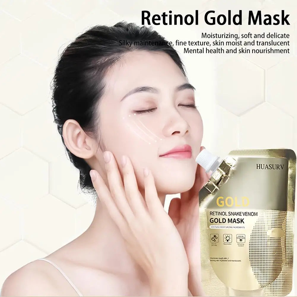 Retinol Snake Venom Peptide Gold Peel Mask 2×100g Gold Peel Mask Axl