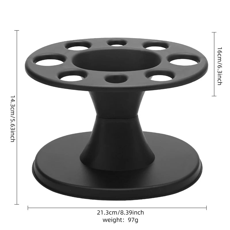 8-Hole Hair Brush Holder – Plastic Comb Storage Rack Stand Comb Storage Stand Axl 1pc