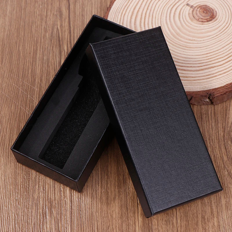 Black Rectangle Watch Box – Travel Gift Case with Sponge Insert Watch Gift Box Axl