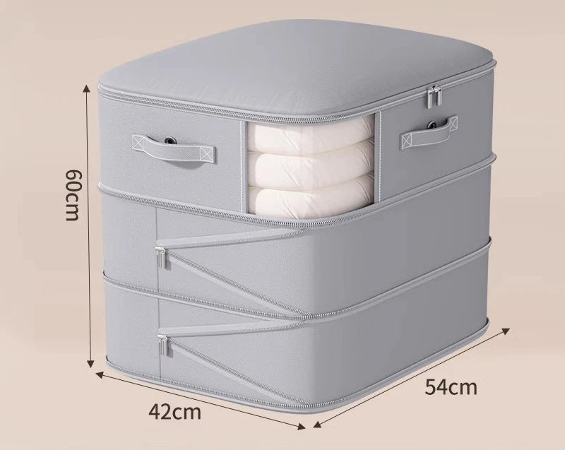 Vacuum Compression Storage Bags – Large Capacity for Quilts Vacuum Storage Bags Axl Gray-3 Layers