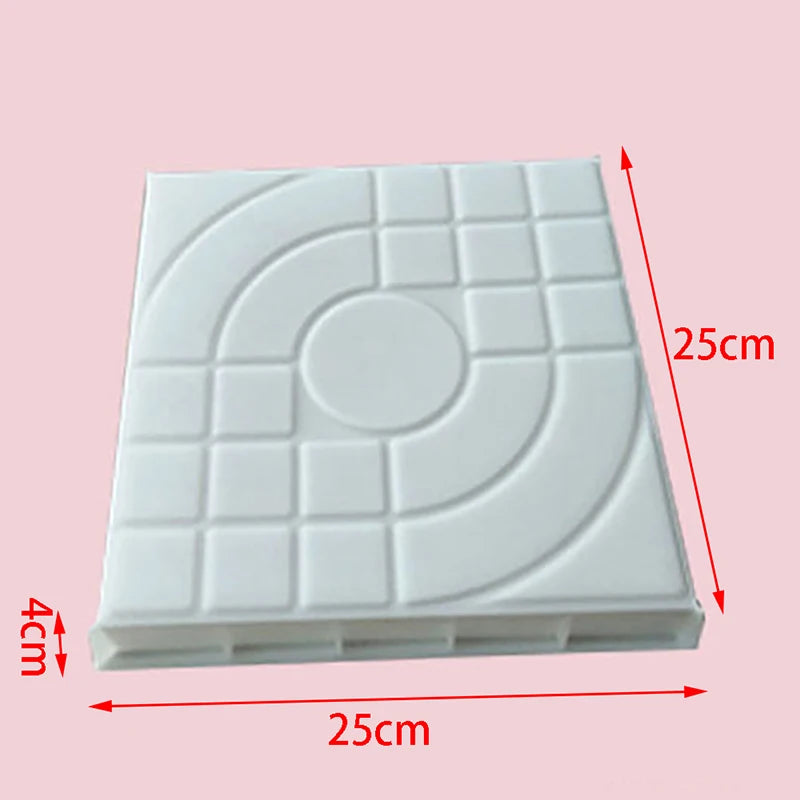 DIY Concrete Path Maker Mold – Garden Paving Slab Mould 25cm Garden Paving Mold Axl 25x25x4cm