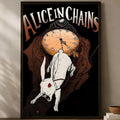 Alice in Chains Wall Poster – Self-Stick HD Waterproof Art Music Wall Poster Axl White08 40X50cmNoframe