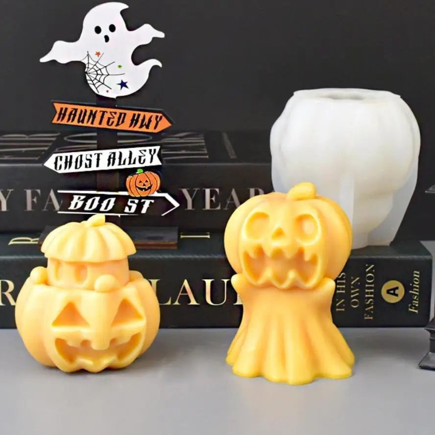 Halloween Silicone Mold – Ghost Pumpkin & Hand DIY Craft Silicone Craft Mold Axl