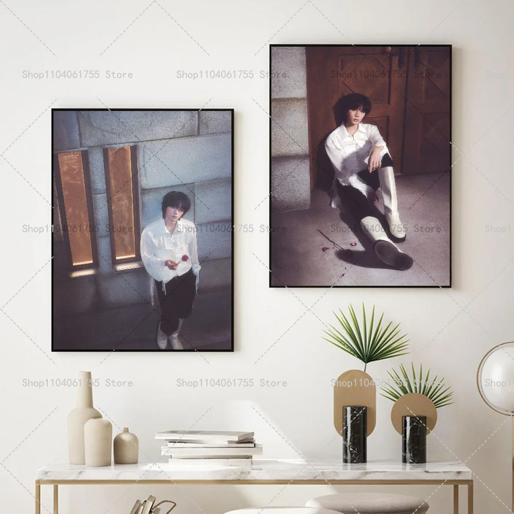 DEJA VU Beomgyu Idol Album Poster – Self-Adhesive Wall Sticker Wall Art Poster Axl