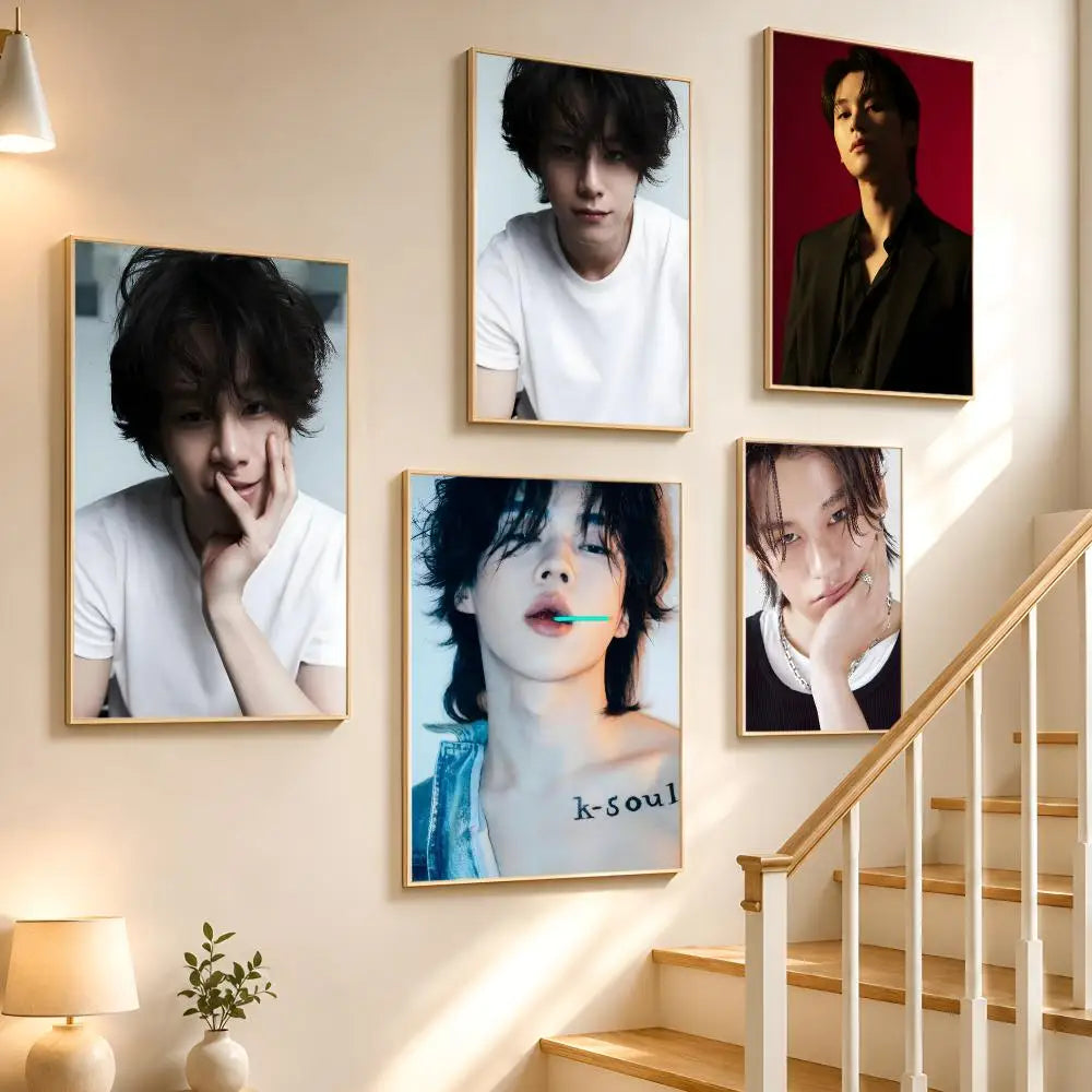 Cha Woo-min HD Waterproof Poster Stickers | Wall Décor & Gift Poster Sticker Axl
