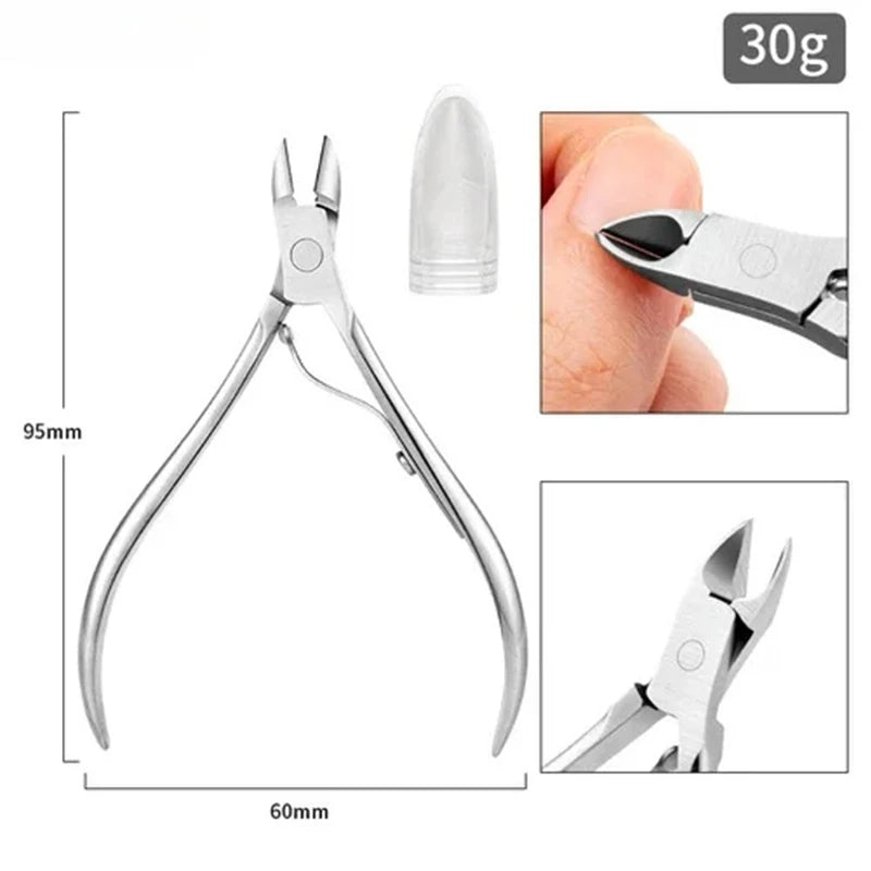 Stainless Steel Nail Nipper – Cuticle & Toenail Clipper Nail Nipper Tool Axl