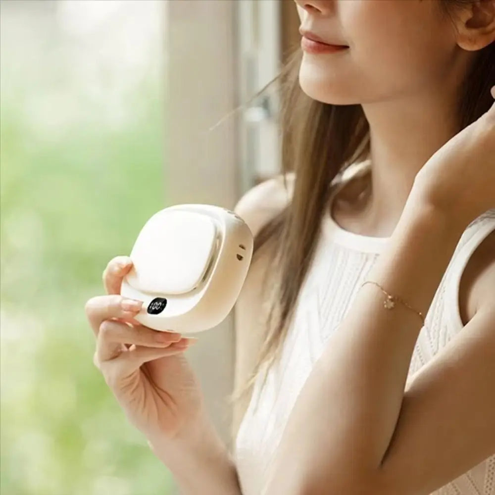 5-Speed Rechargeable Neck Fan – Wearable Portable Fan with Display Wearable Neck Fan Axl