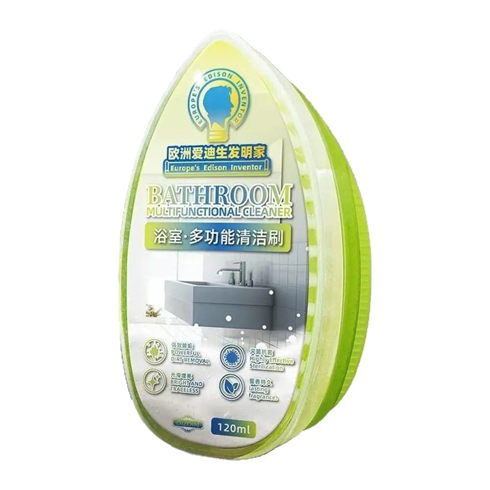 Anti-Scratch Sponge Cleaning Brush with Liquid Compartment Cleaning Sponge Brush Axl Green