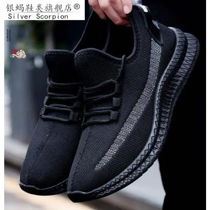 Men's Lightweight Breathable Sneakers – Walking & Tennis Shoes Men's Athletic Sneakers Axl black 44