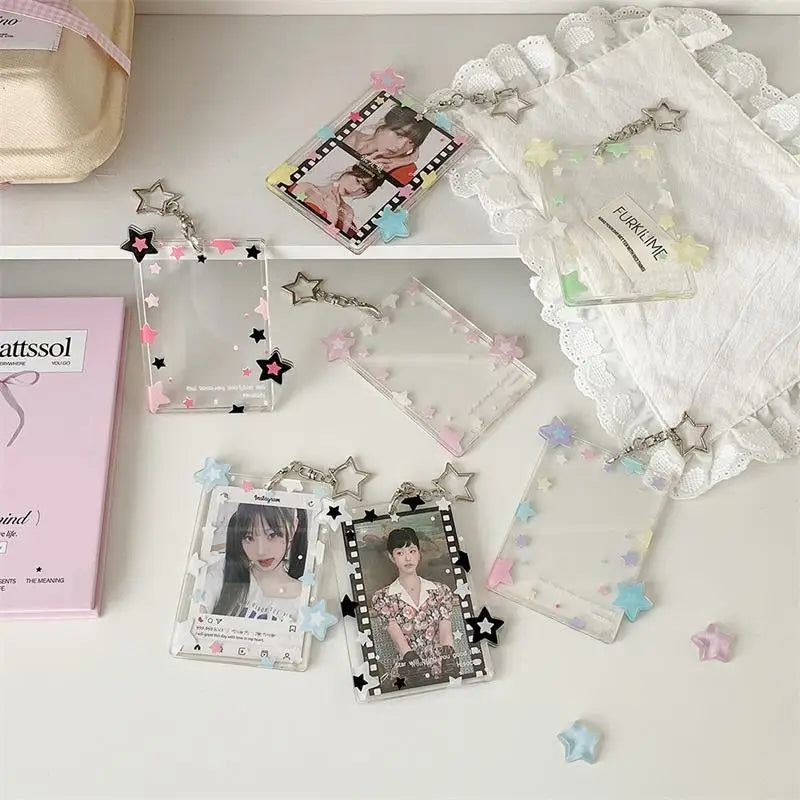 Star Photocard Holder 3 Inch – Acrylic Card Display Pendant Photocard Holder Axl