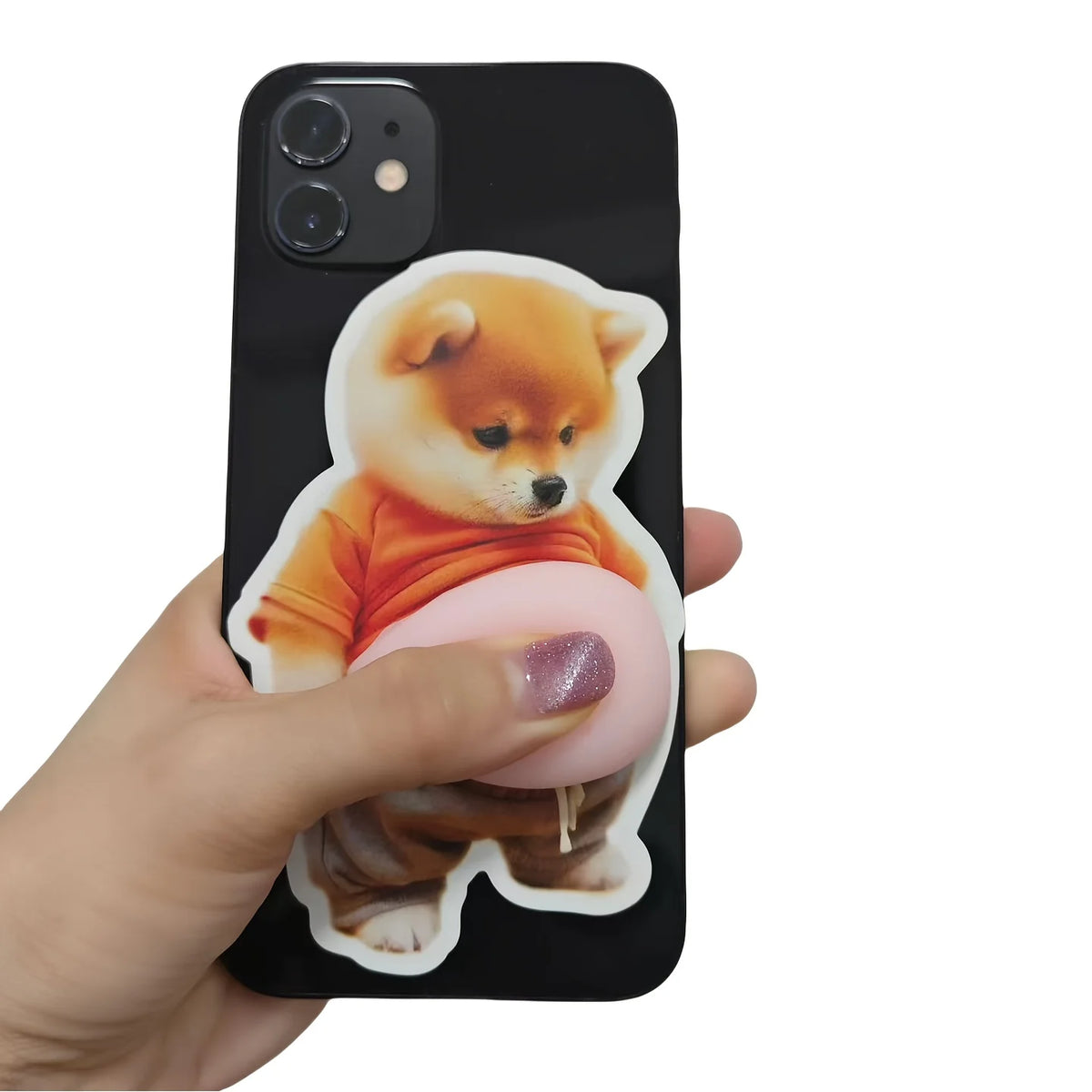 10-Pack 3D Cute Puppy Phone Stickers – Glitter Decoration Decorative Stickers Axl