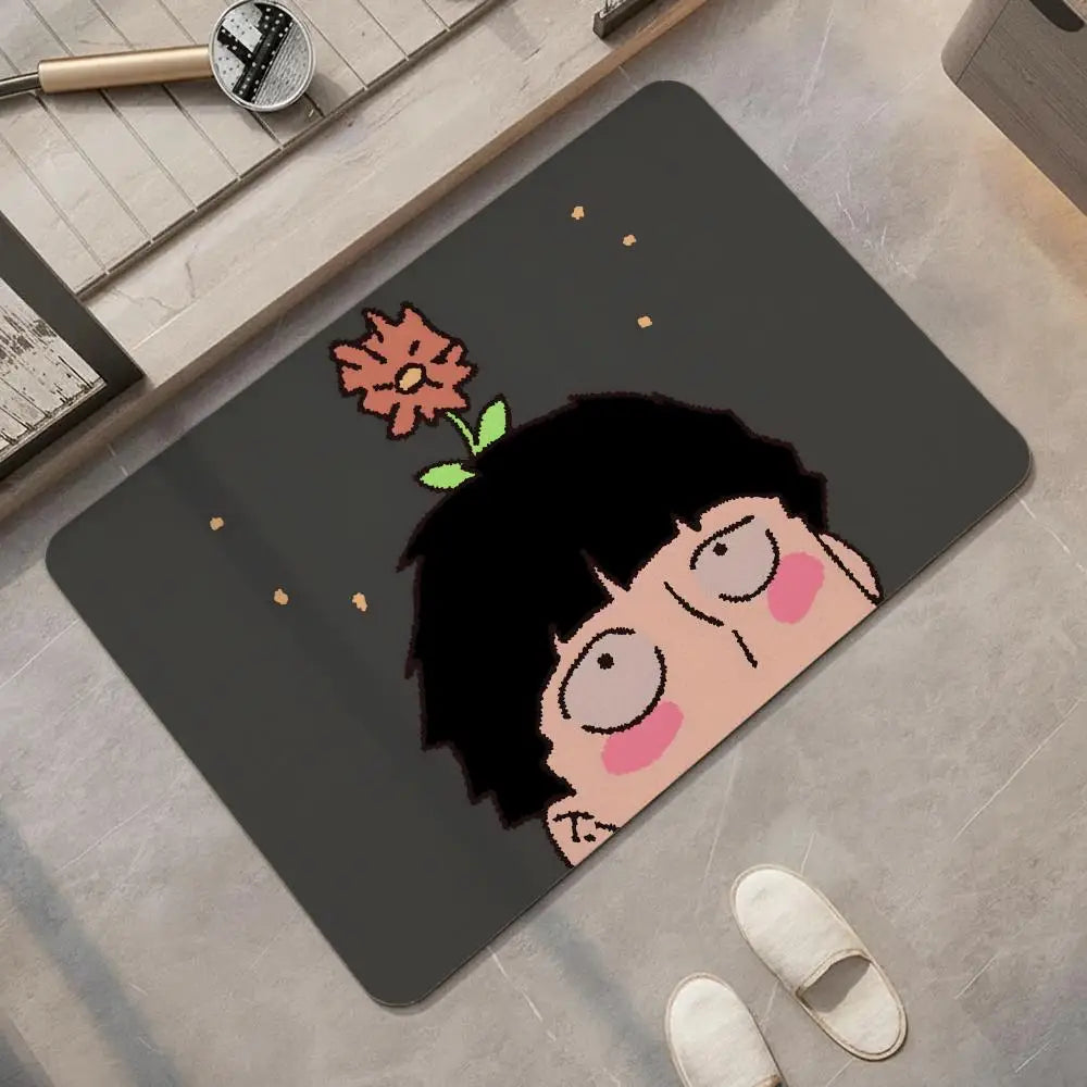Mob Psycho 100 Diatomite Bath Mat – Quick Dry & Anti-Slip Diatomite Bath Mat Axl