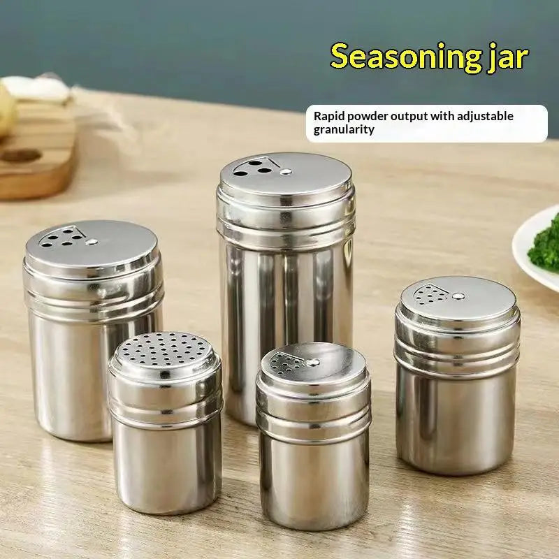 Stainless Steel Spice Shaker – Adjustable Holes & Rustproof Spice Shaker Axl