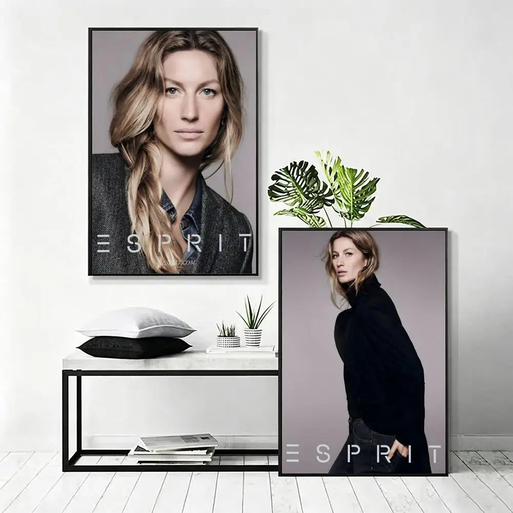 Gisele Bündchen HD Art Poster – Waterproof Sticky Wall Decor Wall Art Poster Axl