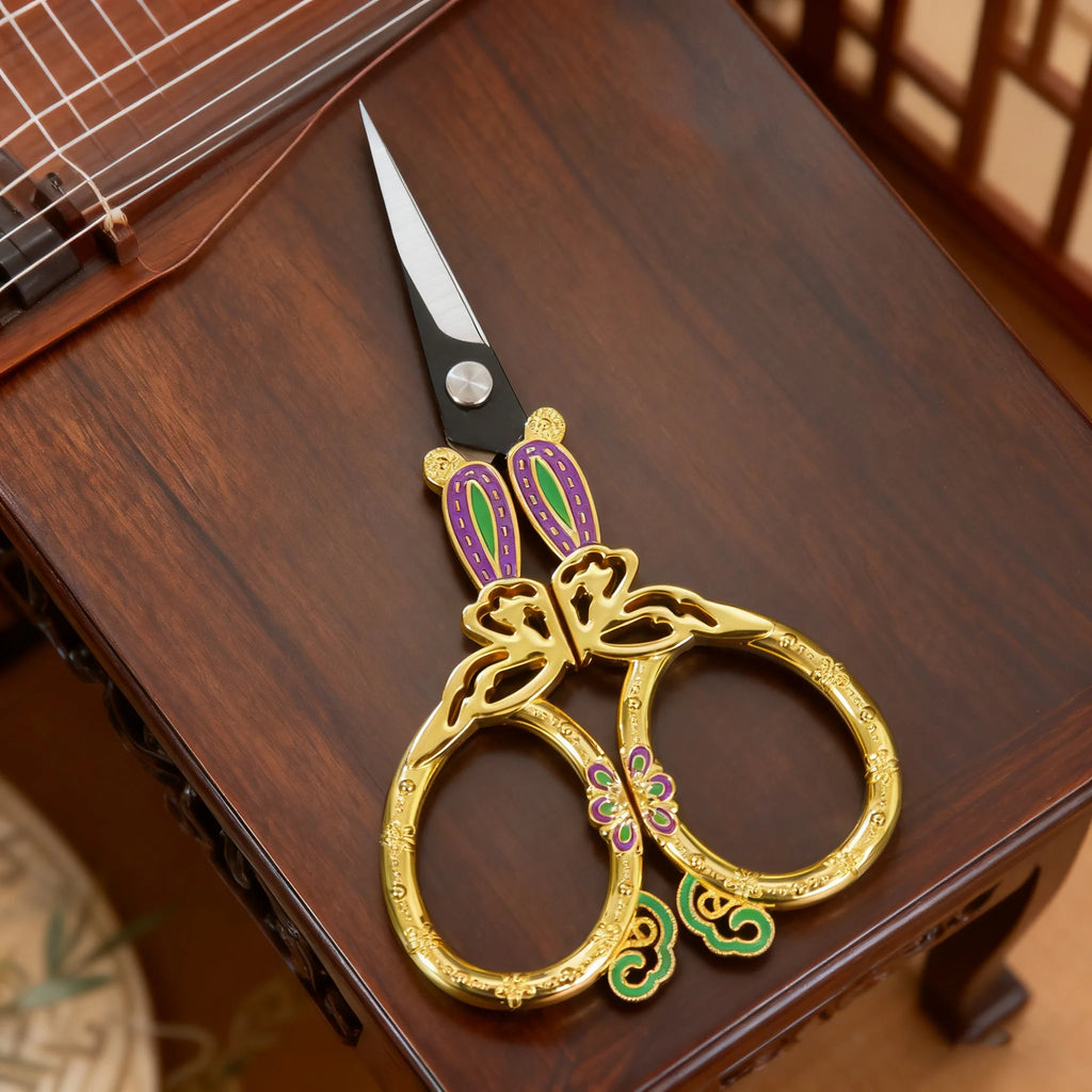 Retro Vintage Sewing Scissors – Embroidery & Fabric Shears Embroidery Scissors Axl Scissors-Golden