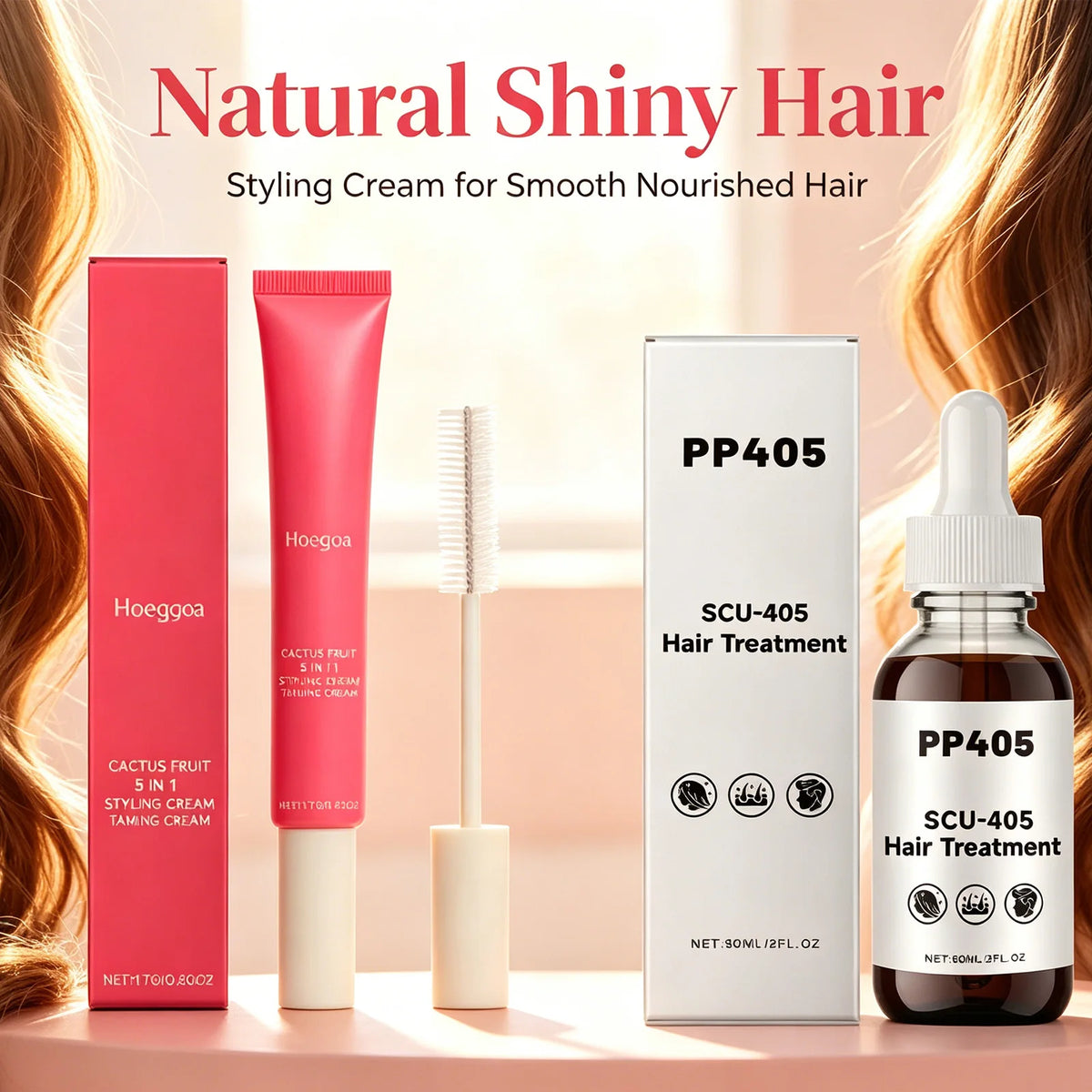 2-in-1 Hair Styling Cream & Nourishing Essential Oil Kit Hair Styling Kit Axl