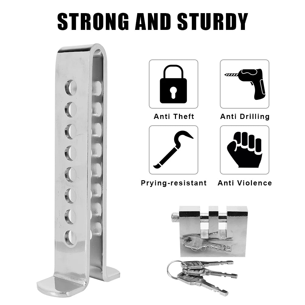 Universal Car Brake & Clutch Pedal Lock | Anti-Theft Steel Car Security Lock Axl