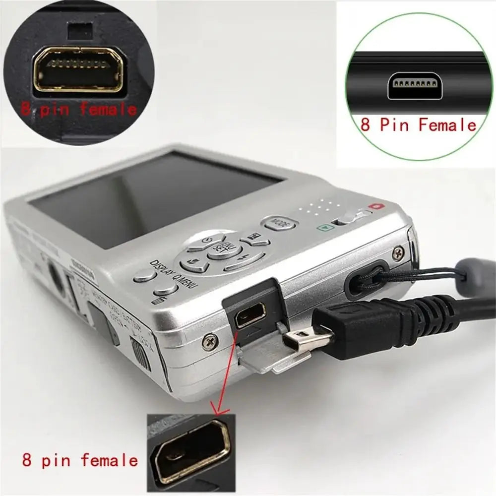 8-Pin USB Data & Charge Cable for Nikon DSLR Cameras Camera USB Cable Axl