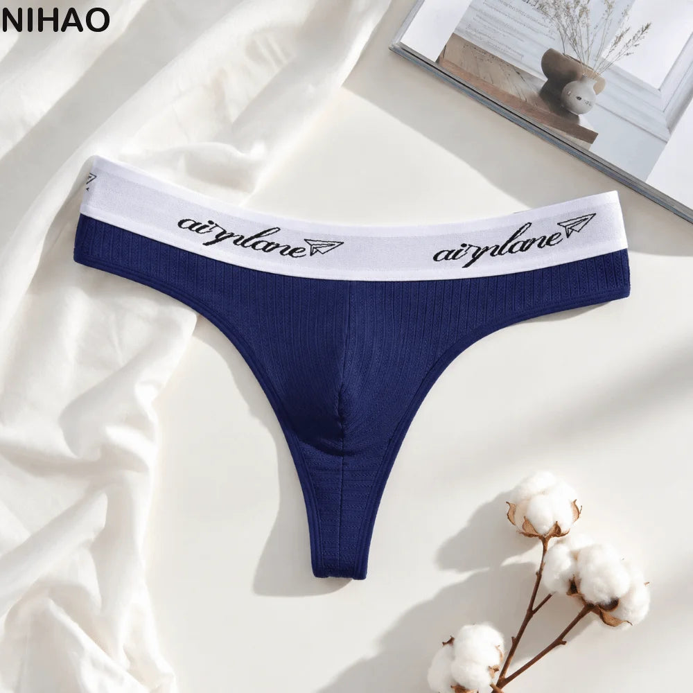 Men's Low Waist T-Back Bikini Briefs – Breathable Thong Underwear Men's Thong Briefs Axl