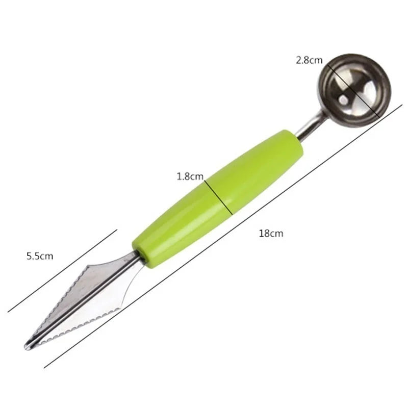 Dual Head Melon Baller & Fruit Carving Scoop Kitchen Tool Melon Baller Scoop Axl