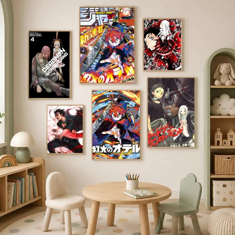 Deadman Wonderland Anime HD PVC Self-Stick Wall Poster Anime Wall Poster Axl