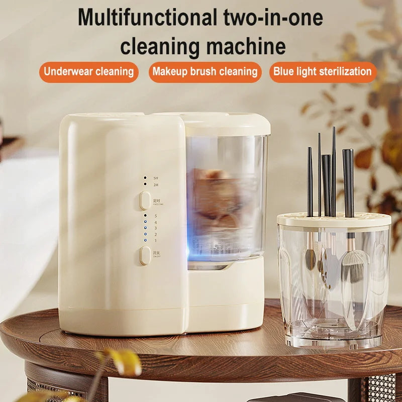 USB 2-in-1 Electric Makeup Brush Cleaner & Mini Washing Machine Makeup Brush Cleaner Axl