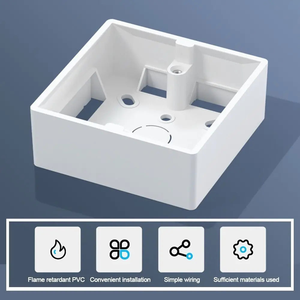 86 Type PVC Junction Box 33/50mm – Switch Socket Install Box Electrical Junction Box Axl