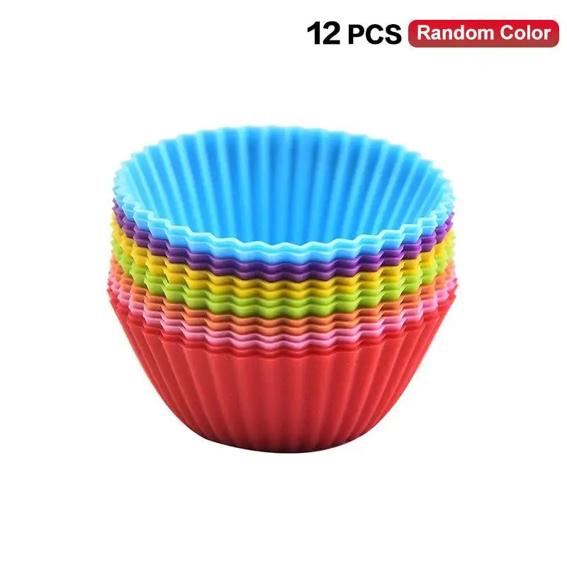 Silicone Bento Lunch Box Dividers 12/24 Pcs – Kids Cups Bento Box Dividers Axl Round 12PCS