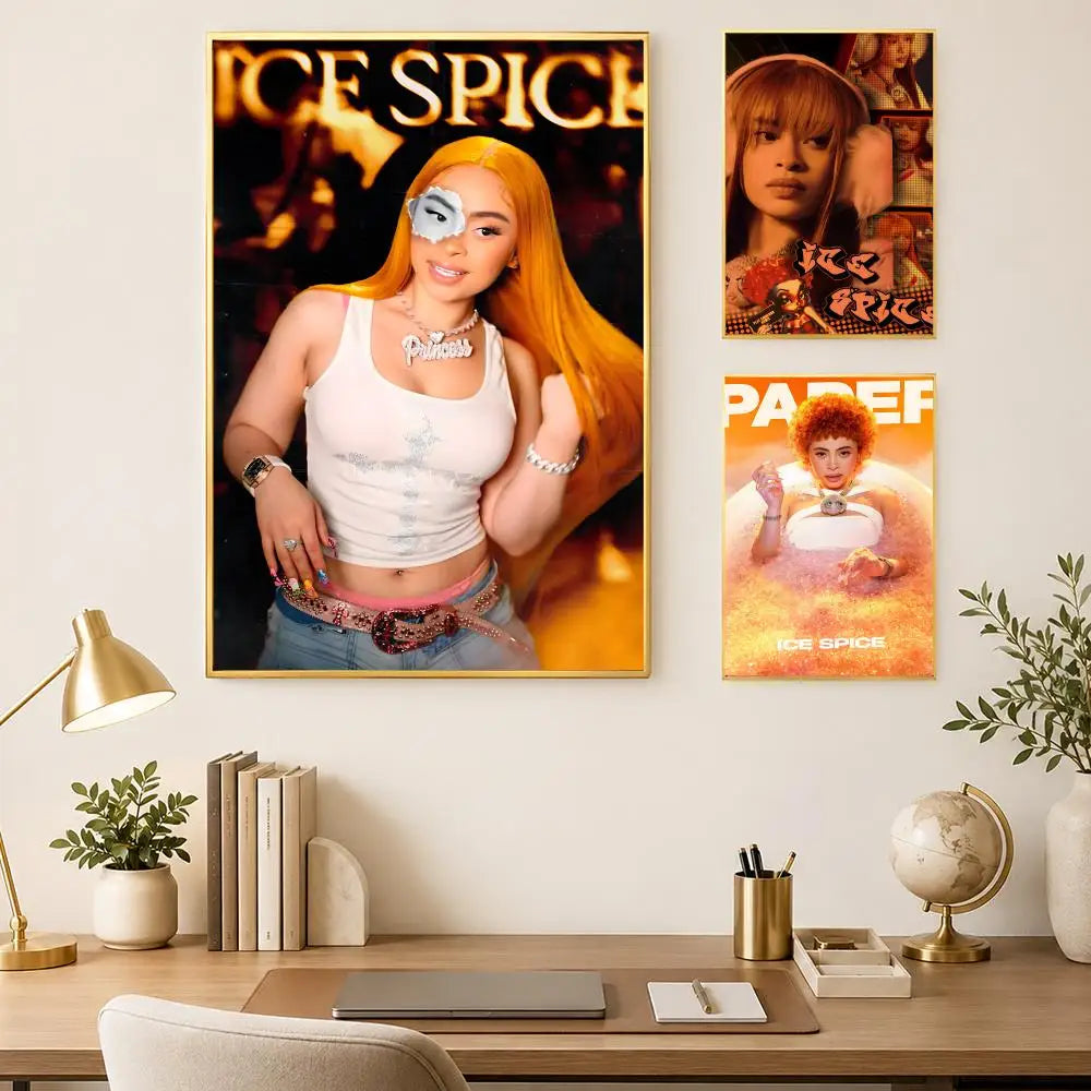 Ice Spice Album Poster – Self-Stick HD Waterproof Wall Art Wall Art Poster Axl