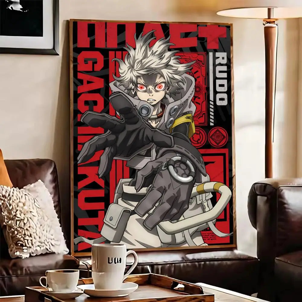 Gachiakuta Anime Canvas Poster | Frameless Wall Art Decor Canvas Wall Art Axl