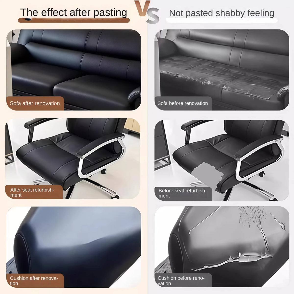 Motorcycle Seat Leather Repair Tape – Self-Adhesive Patch Leather Repair Tape Axl