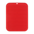 Silicone Draining Mat – Heat-Resistant Trivet & Placemat Silicone Kitchen Mat Axl Red