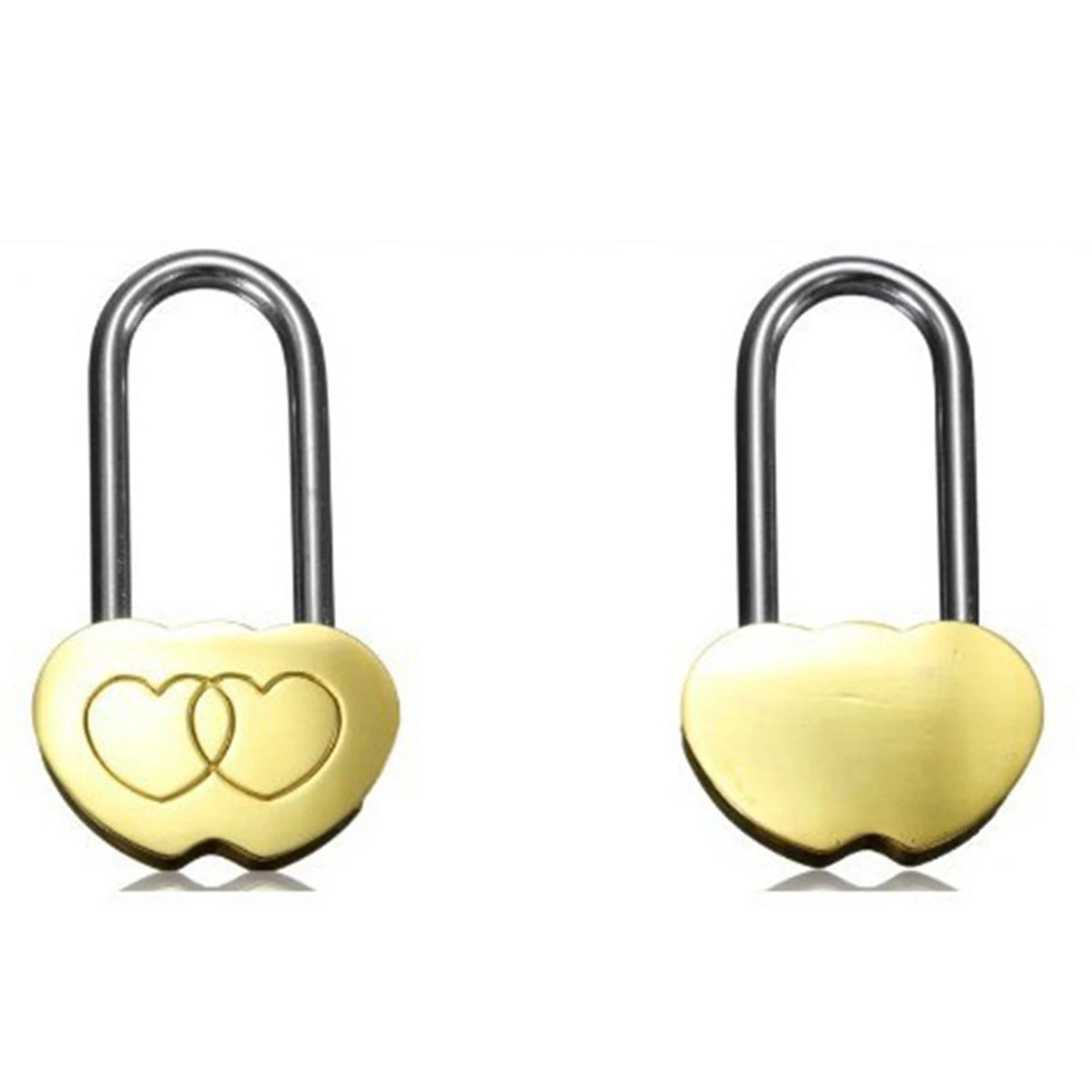 Engraved Double Heart Love Lock – Romantic Wishing Padlock Love Lock Keepsake Axl